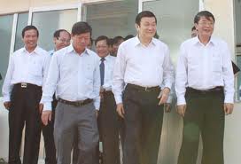 Presiden Vietnam Truong Tan Sang melakukan kunjungan kerja di propinsi Quang Nam